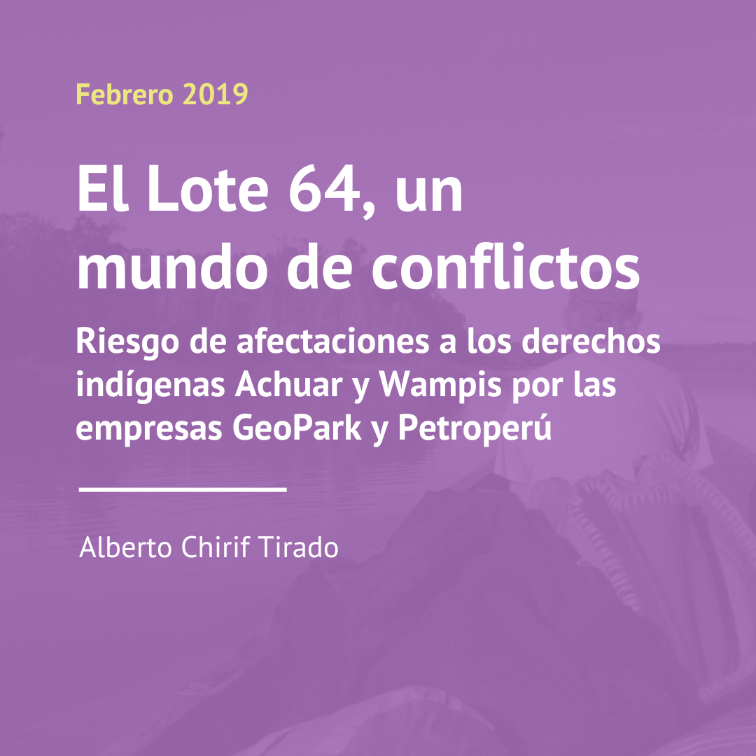 El Lote 64, un mundo de conflictos (2019)