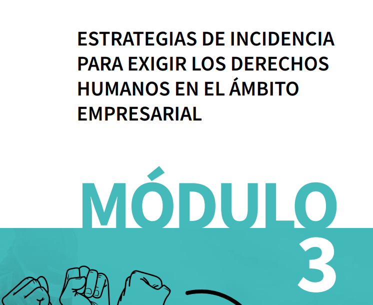 Módulo 3: Estrategias de incidencia para exigir los derechos humanos en el ámbito empresarial (2022)