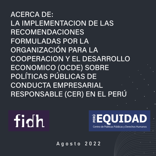 La implementación de las recomendaciones formuladas por la OCDE sobre políticas públicas de Conducta Empresarial Responsable (CER) en el Perú (2022)