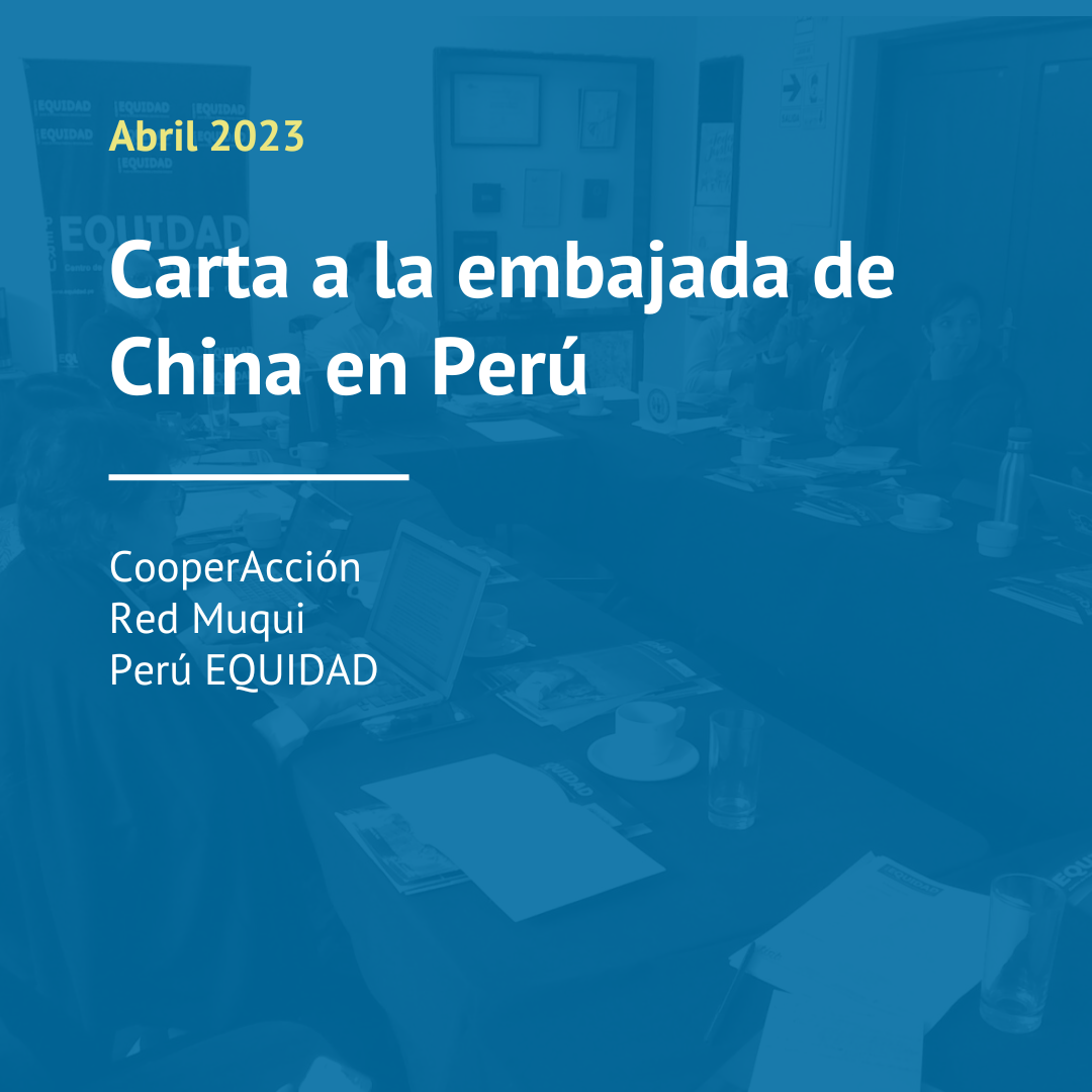 Carta a la embajada de China en Perú (2023)